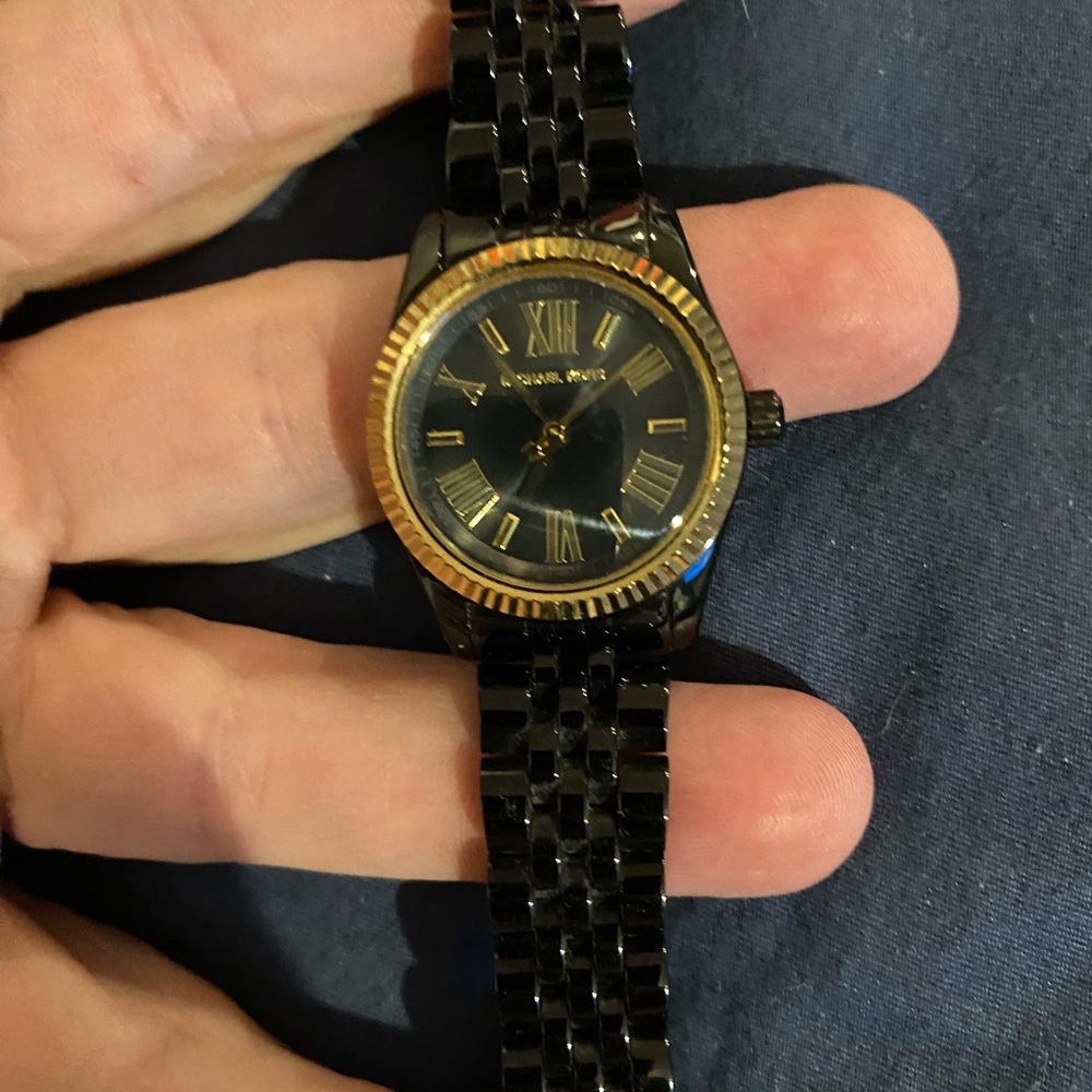 Michael Kors Black and Gold Watch - Women’s